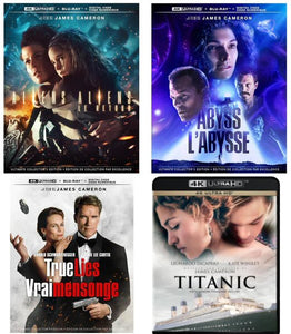 Ultimate James Cameron 4K-UHD 4-Pack Bundle (includes Titanic, The Abyss, True Lies & Aliens)
